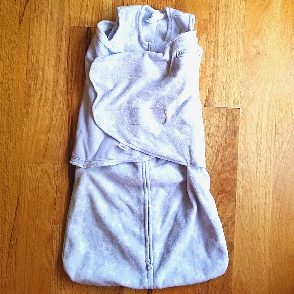 Halo Other - Halo Sleepsack Swaddle - Gray with white stars. Size S (3-6months). Never used.